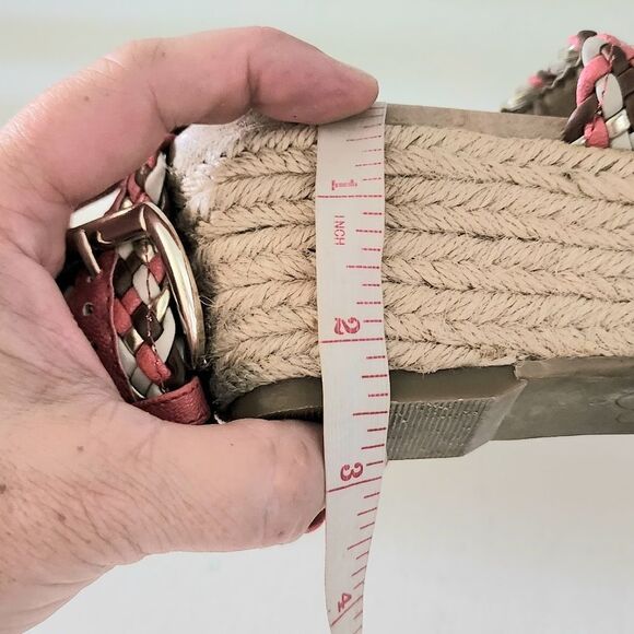 Jessica Simpson open toe sandal wedge espadrille women's size 9 - Picture 3 of 5